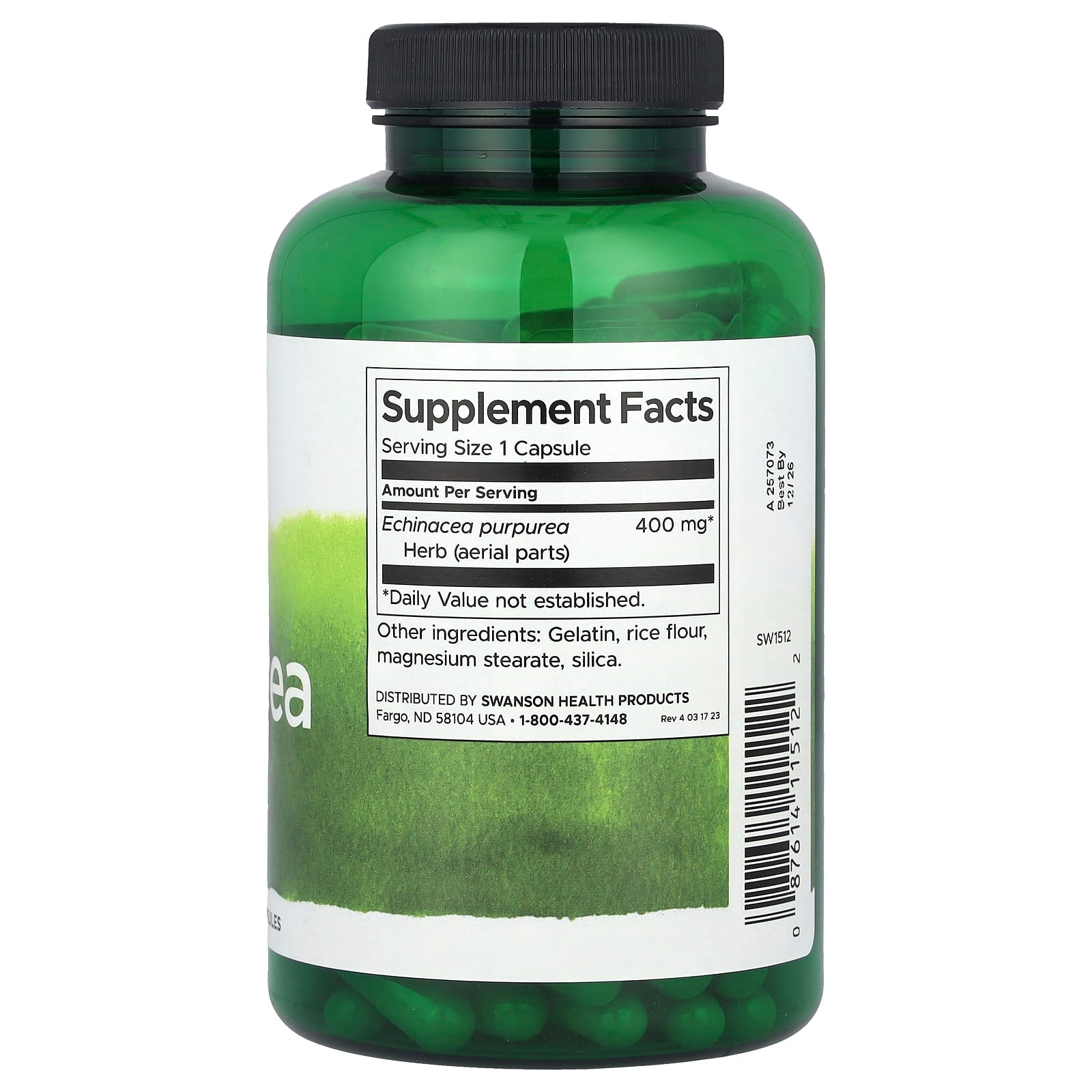 Swanson Echinacea lagringsinstruktioner