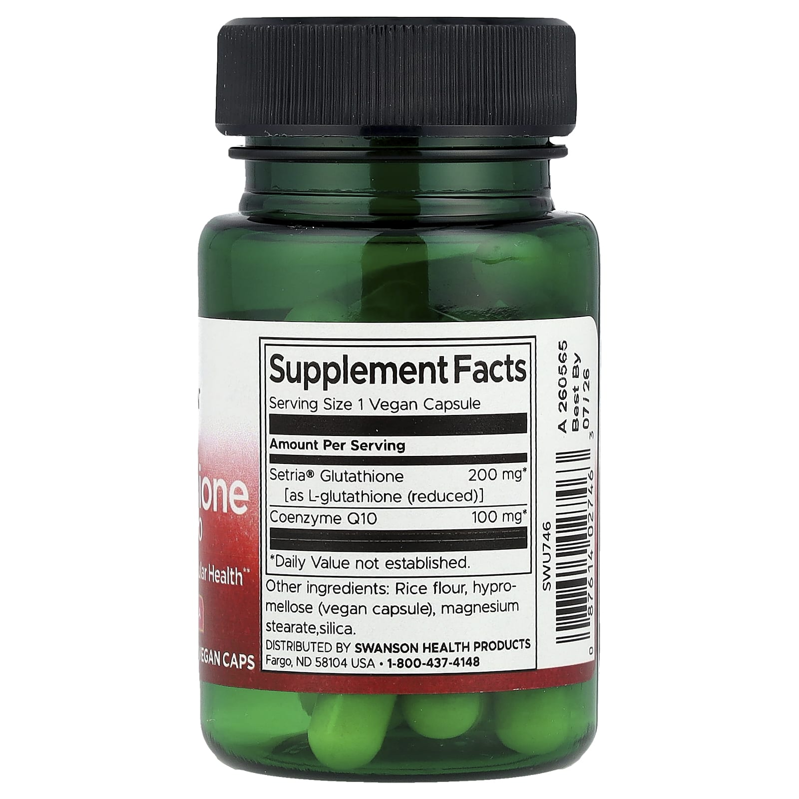 Swanson - L-Glutatiooni CoQ10:llä