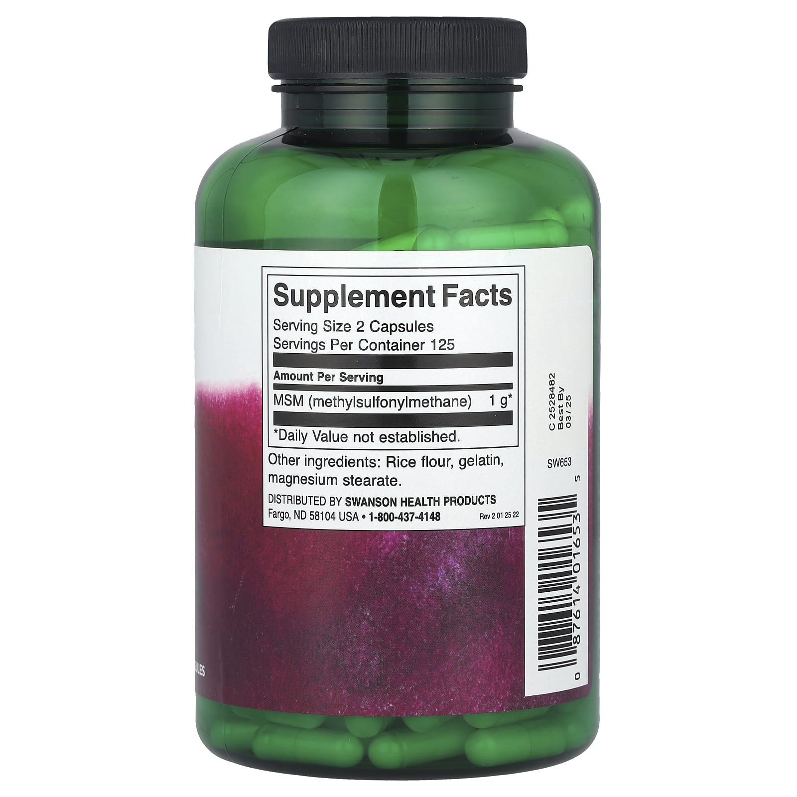 Swanson - MSM Methylsulfonylmethane