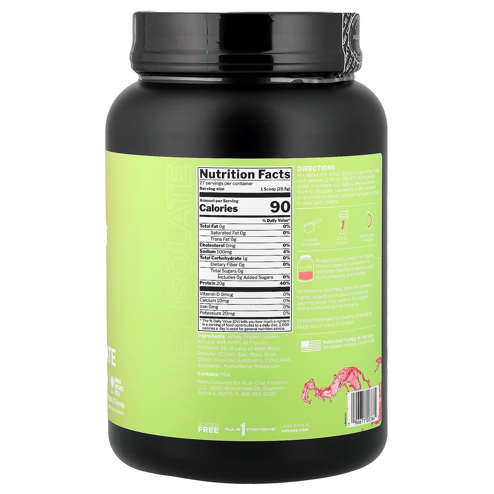 Rule One - Clear Whey Isolate