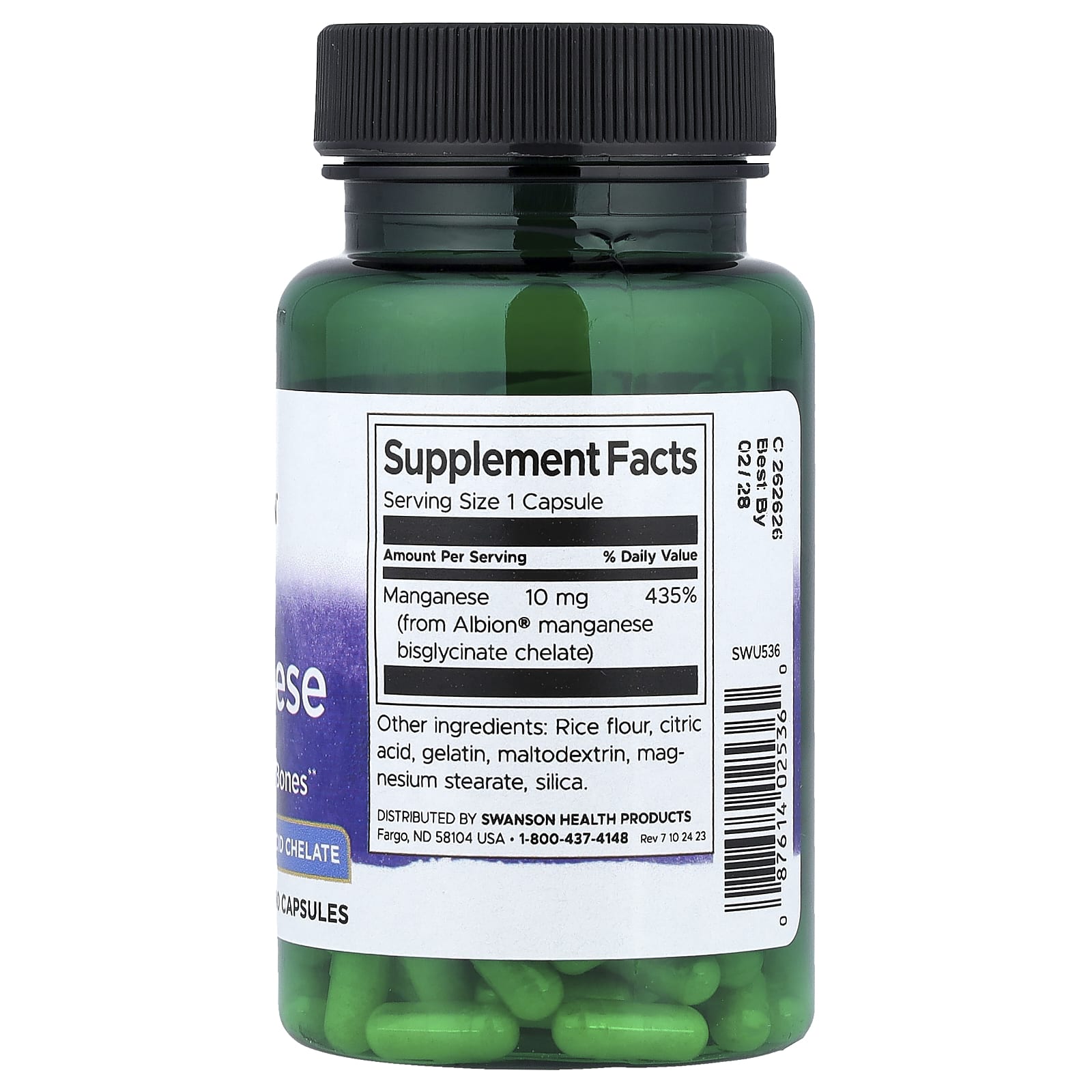 Chelated Manganese näringsfakta och ingredienser