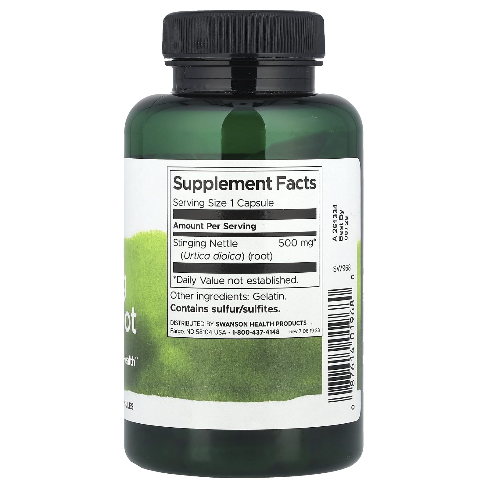 Swanson Stinging Nettle Root näringsfakta