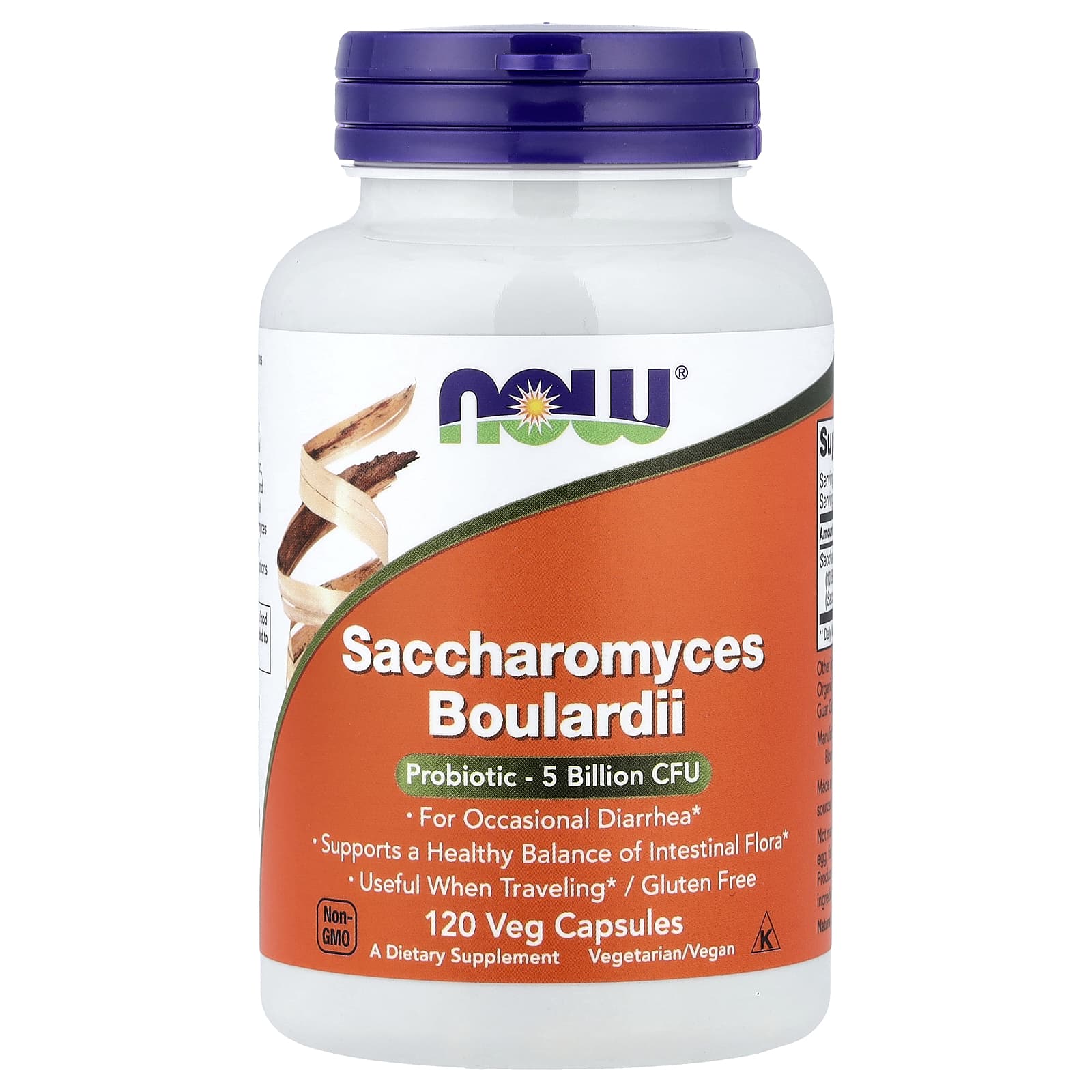 NOW Foods - Saccharomyces Boulardii näringsfakta
