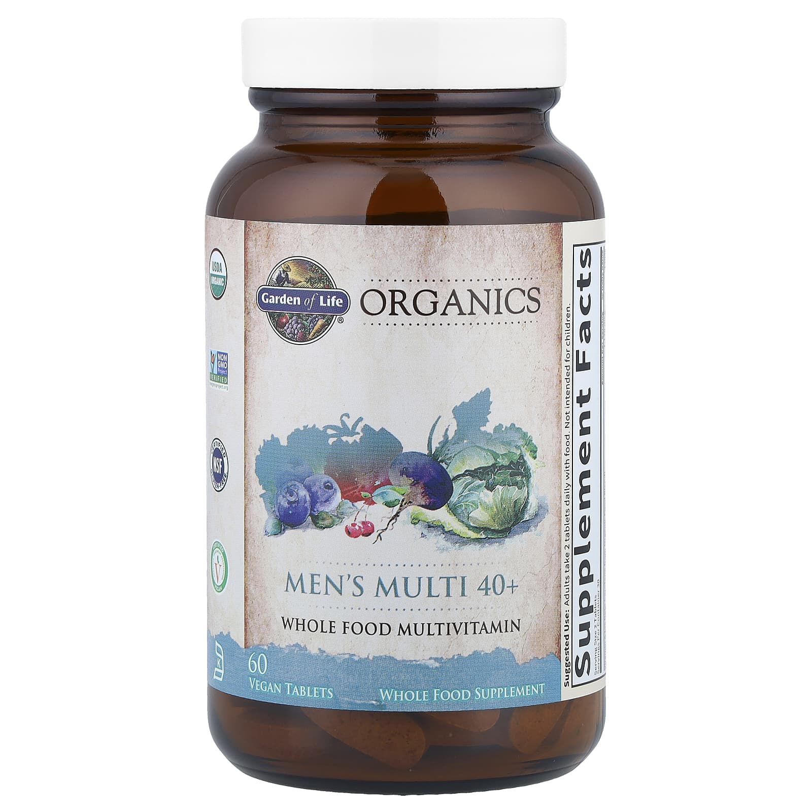 Garden Of Life - Mykind Organics Miesten Monivitamiini 40+ - 120 Tabs