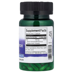 Swanson - Albion Ferrochel Jern - 18mg - 180 Kapsler