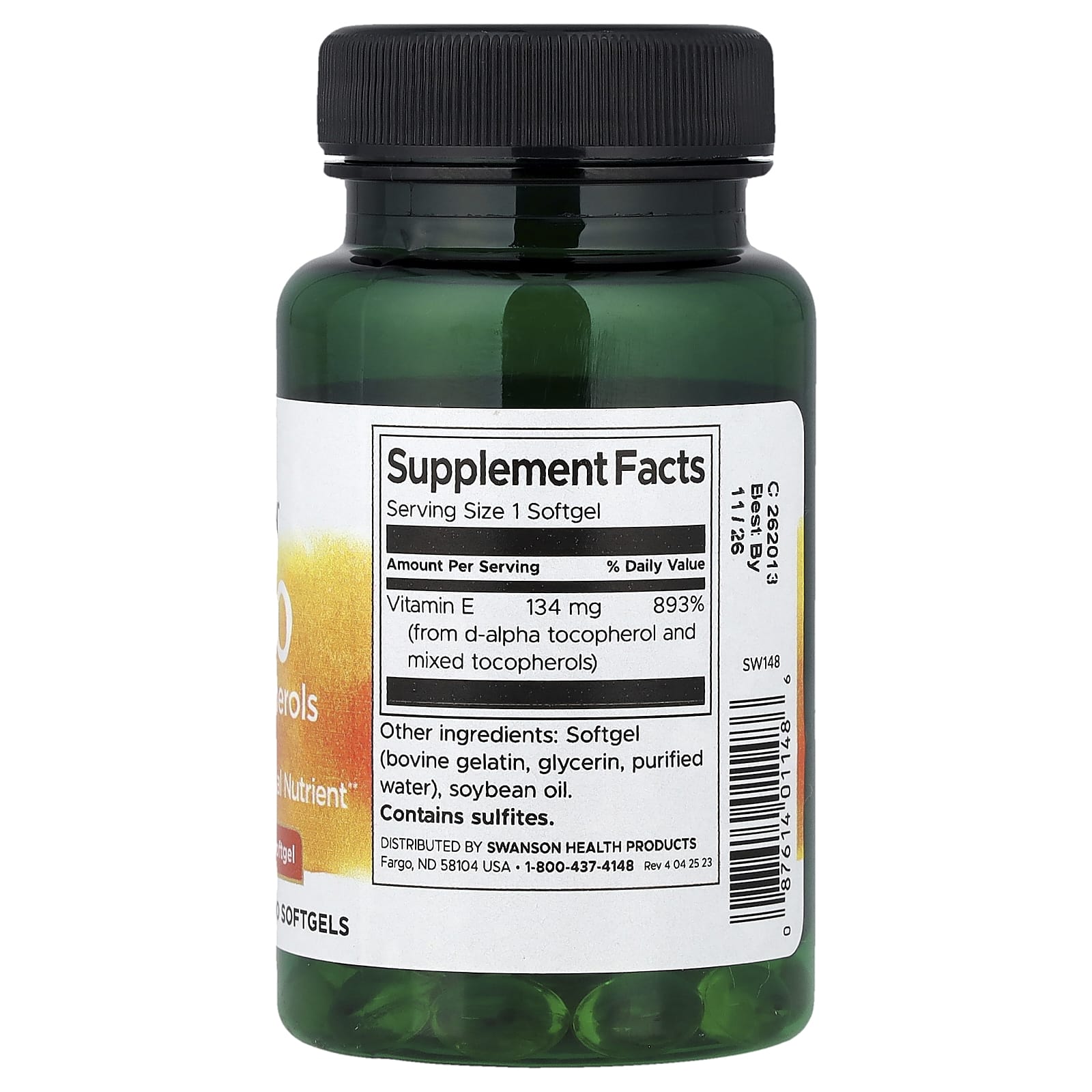 Swanson - Vitamin E Mixed Tocopherols