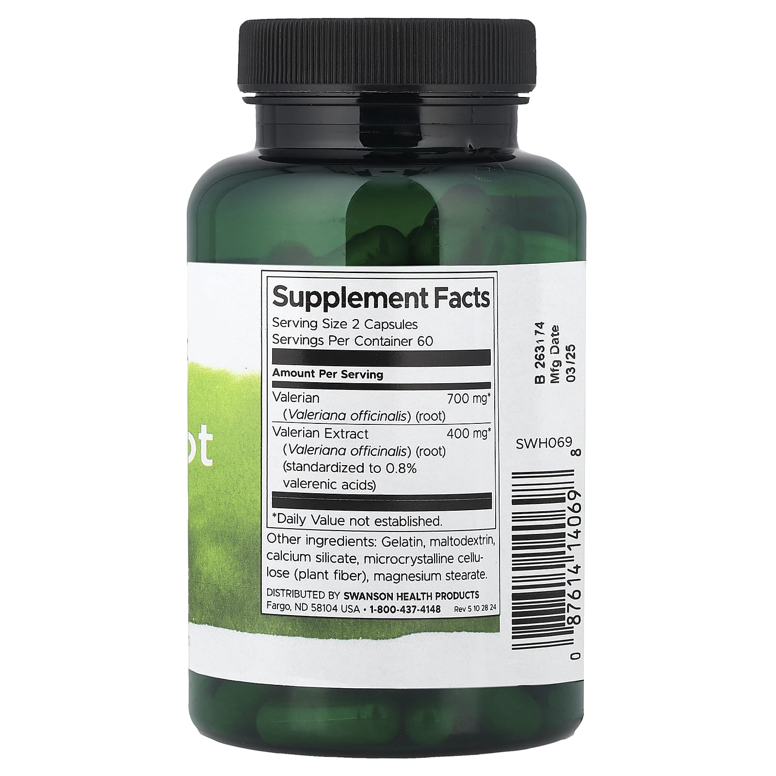 Swanson - Valerianjuuriuute - 120 kapselia