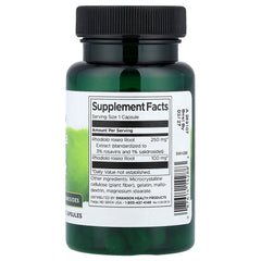 Swanson Rhodiola Rosea Root baksida