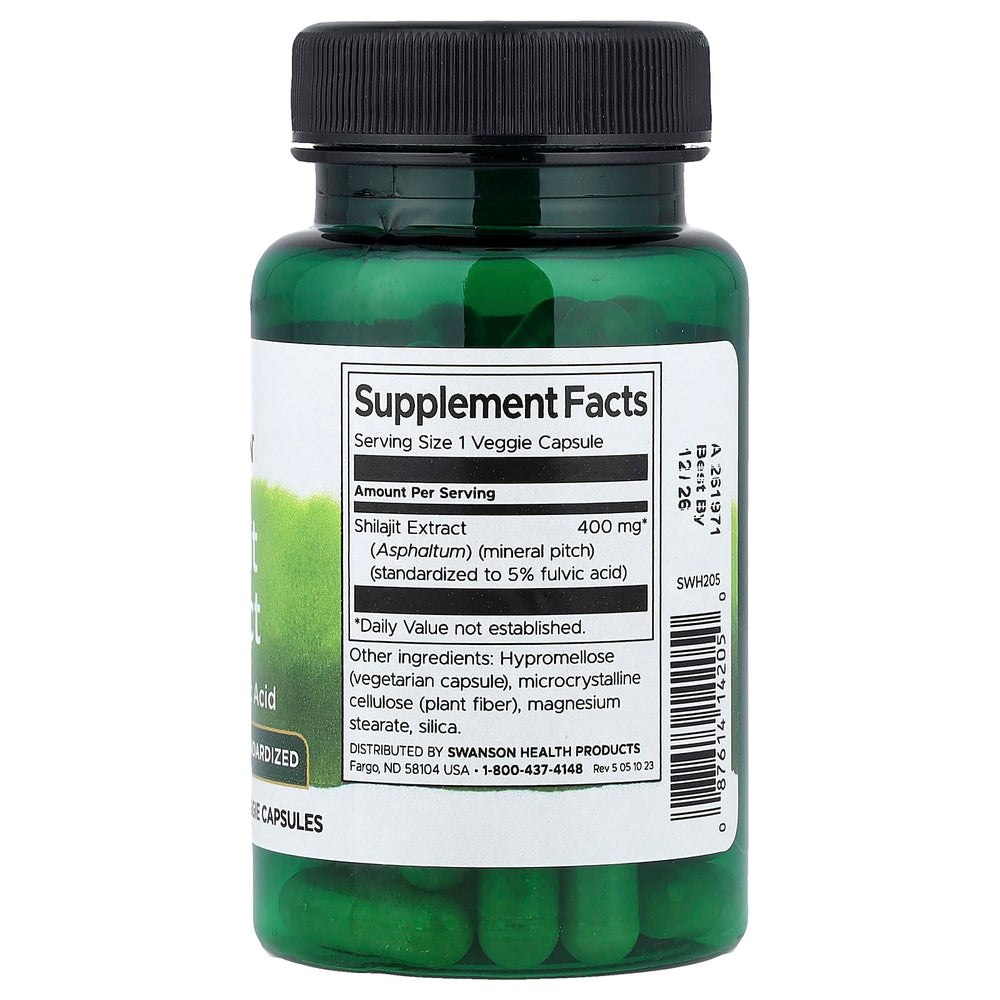 Shilajit Extract 100 mg lagring instruktioner