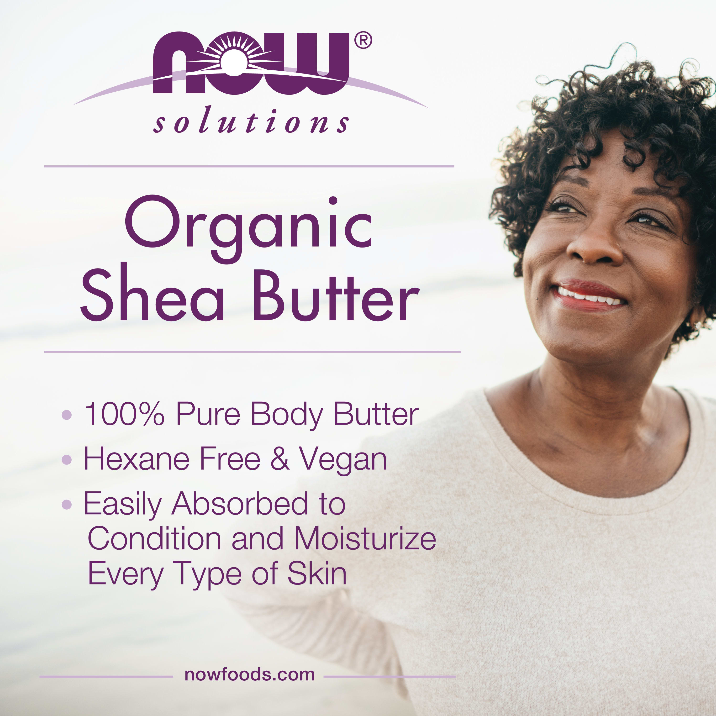 Organic Shea Butter – 207ml öppen förpackning