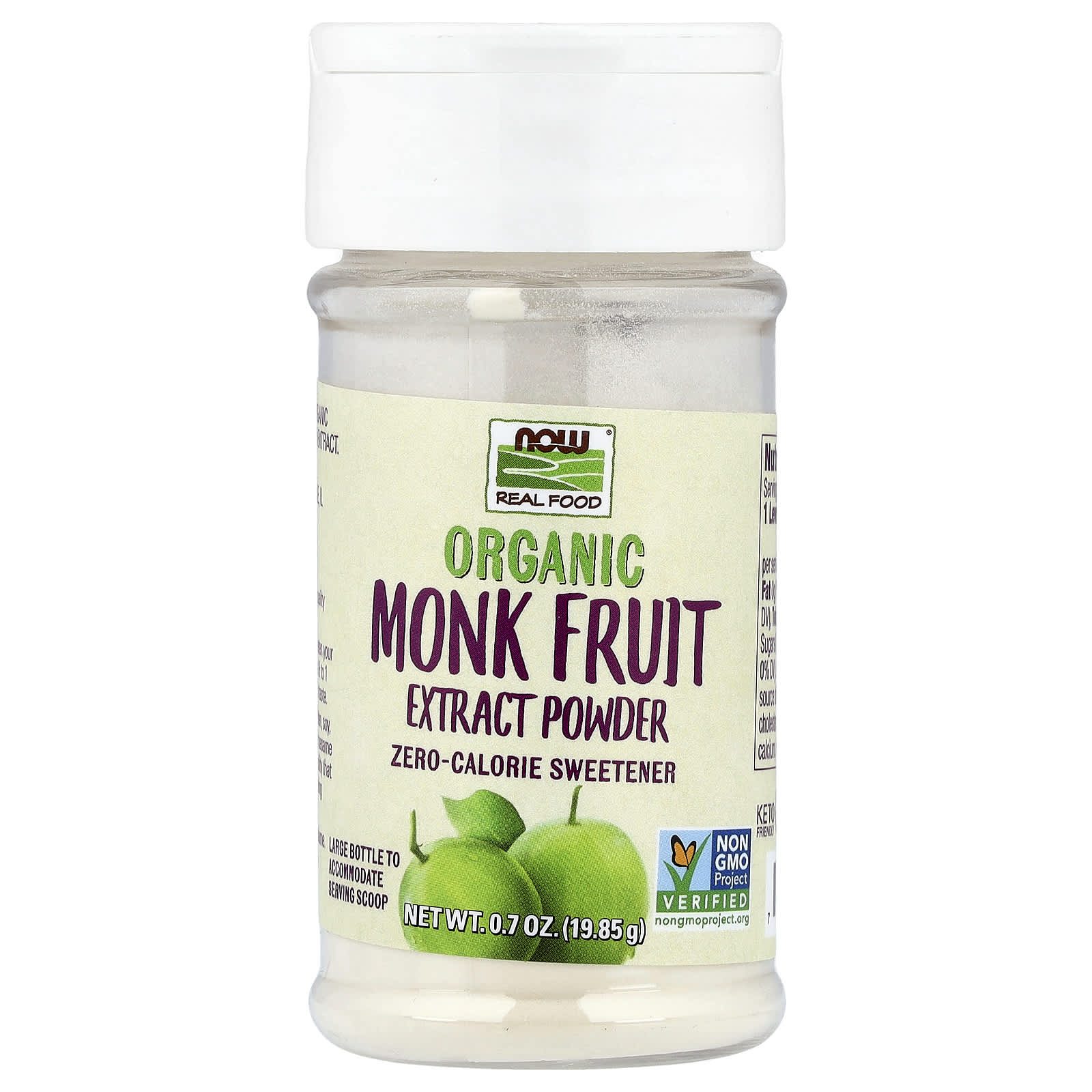 NOW Foods - Organic Monk Fruit Extract Powder 19.85g