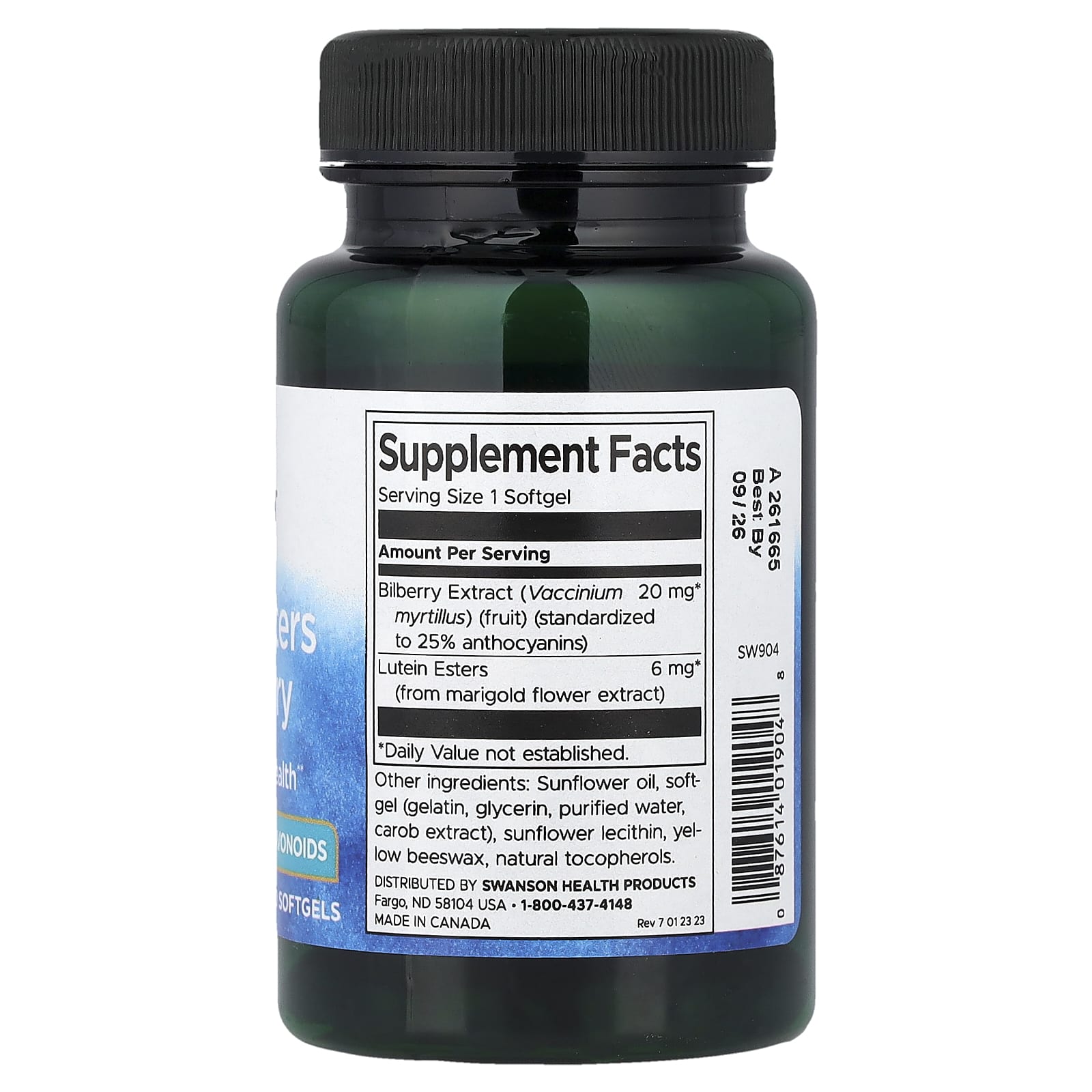 Swanson - Lutein Esters & Bilberry