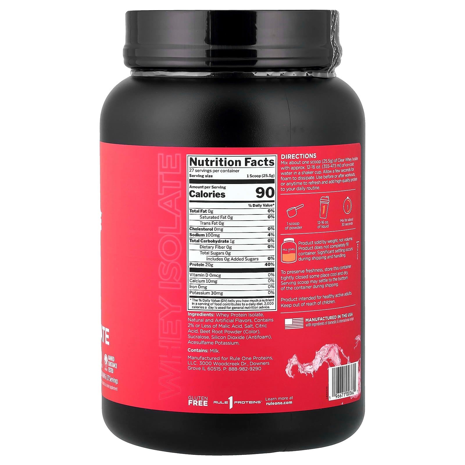 Rule One - Clear Whey Isolate