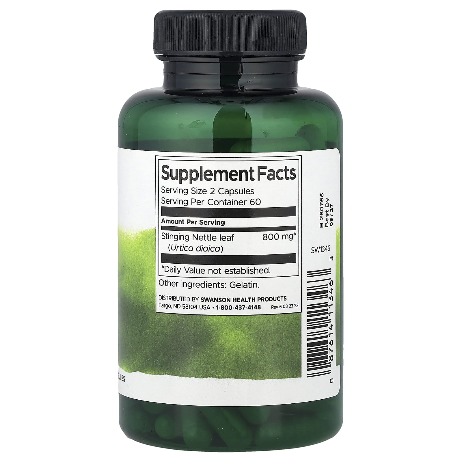 Swanson Stinging Nettle Leaf näringsfakta och ingredienser