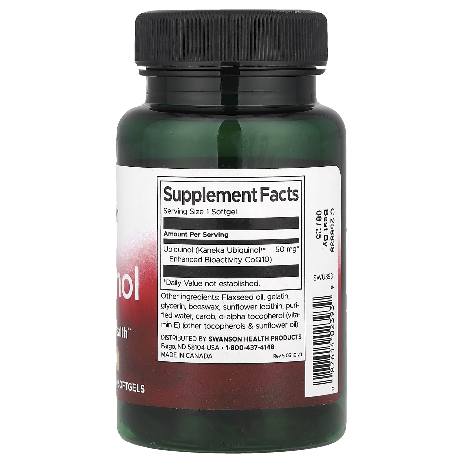 Ubiquinol – Aktiv CoQ10 50 mg ingredienser lista