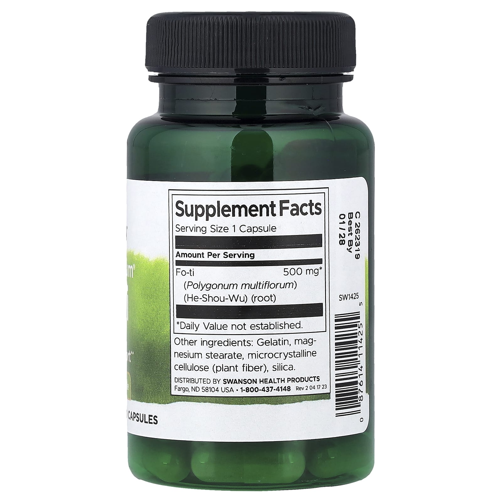 Full Spectrum Fo-Ti ingredienser etikett