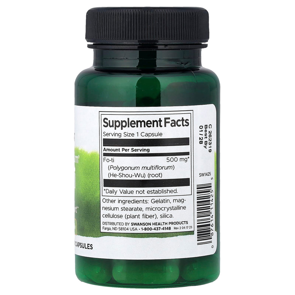 Full Spectrum Fo-Ti ingredienser etikett