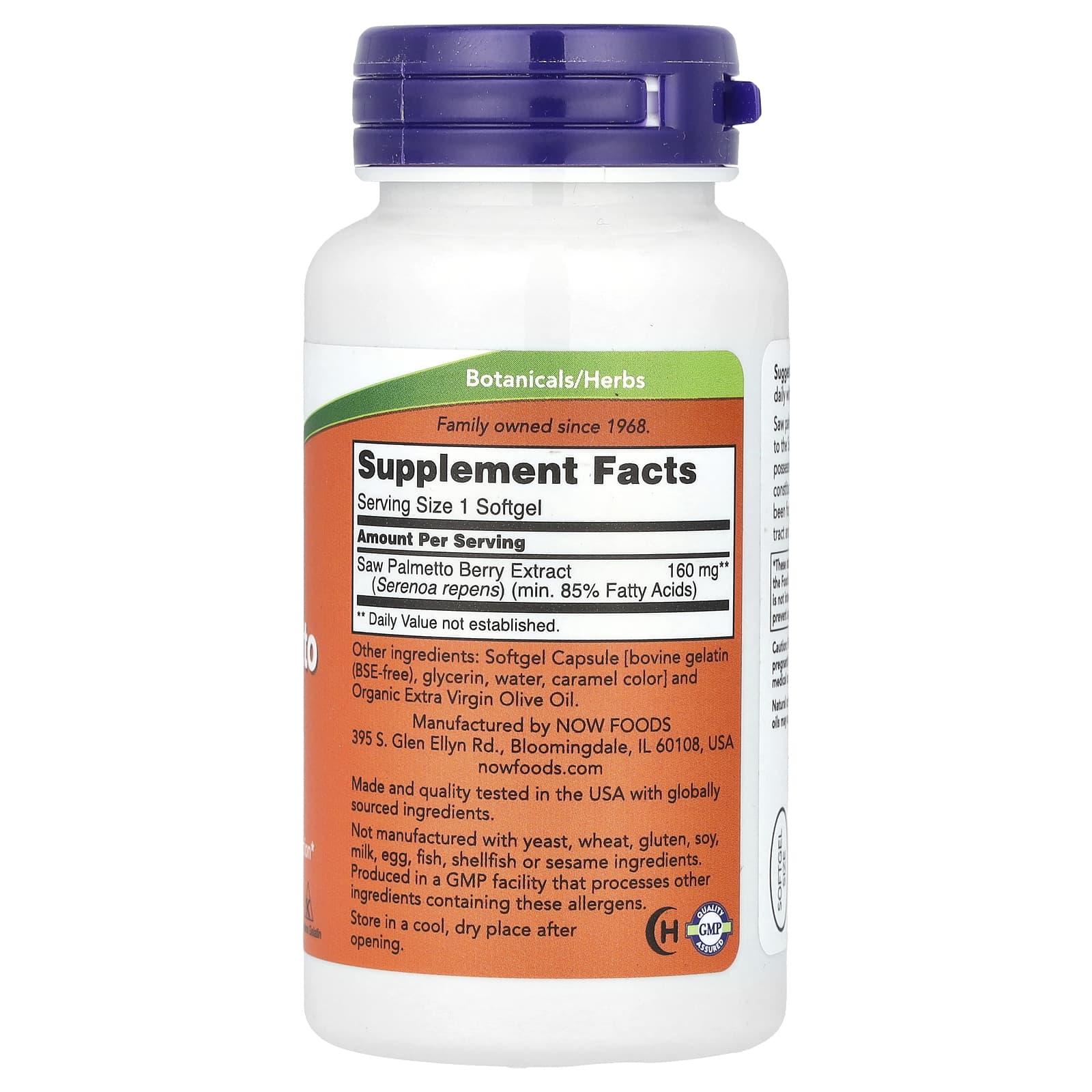 NOW Foods - Saw Palmetto Extract 160mg
