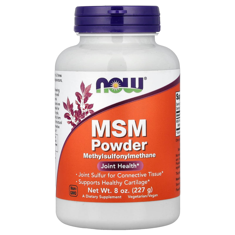 NOW Foods MSM 1500 mg baksida