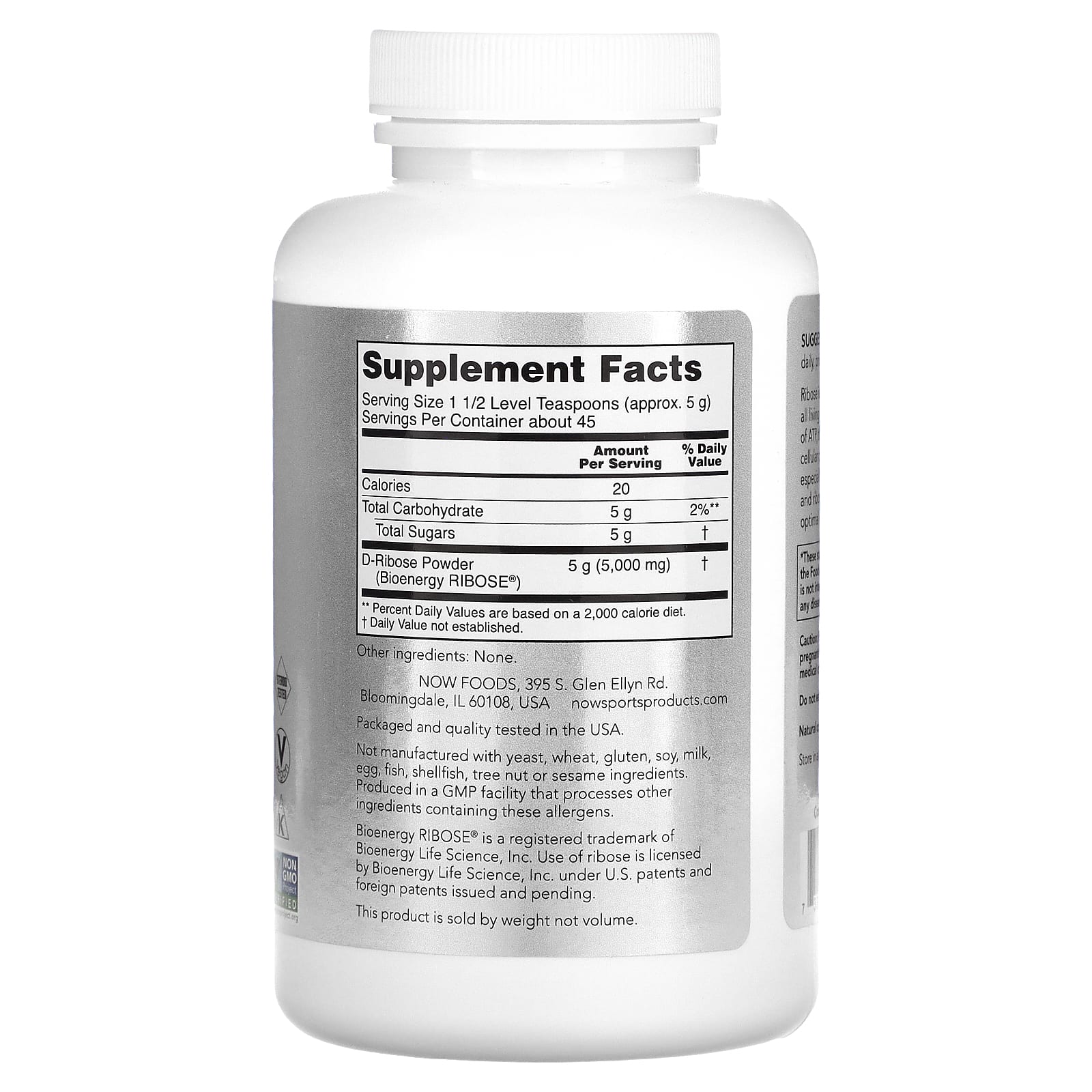 NOW Foods - D-Ribose