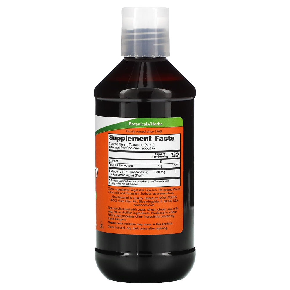 Elderberry Liquid – 500 mg per tesked baksida