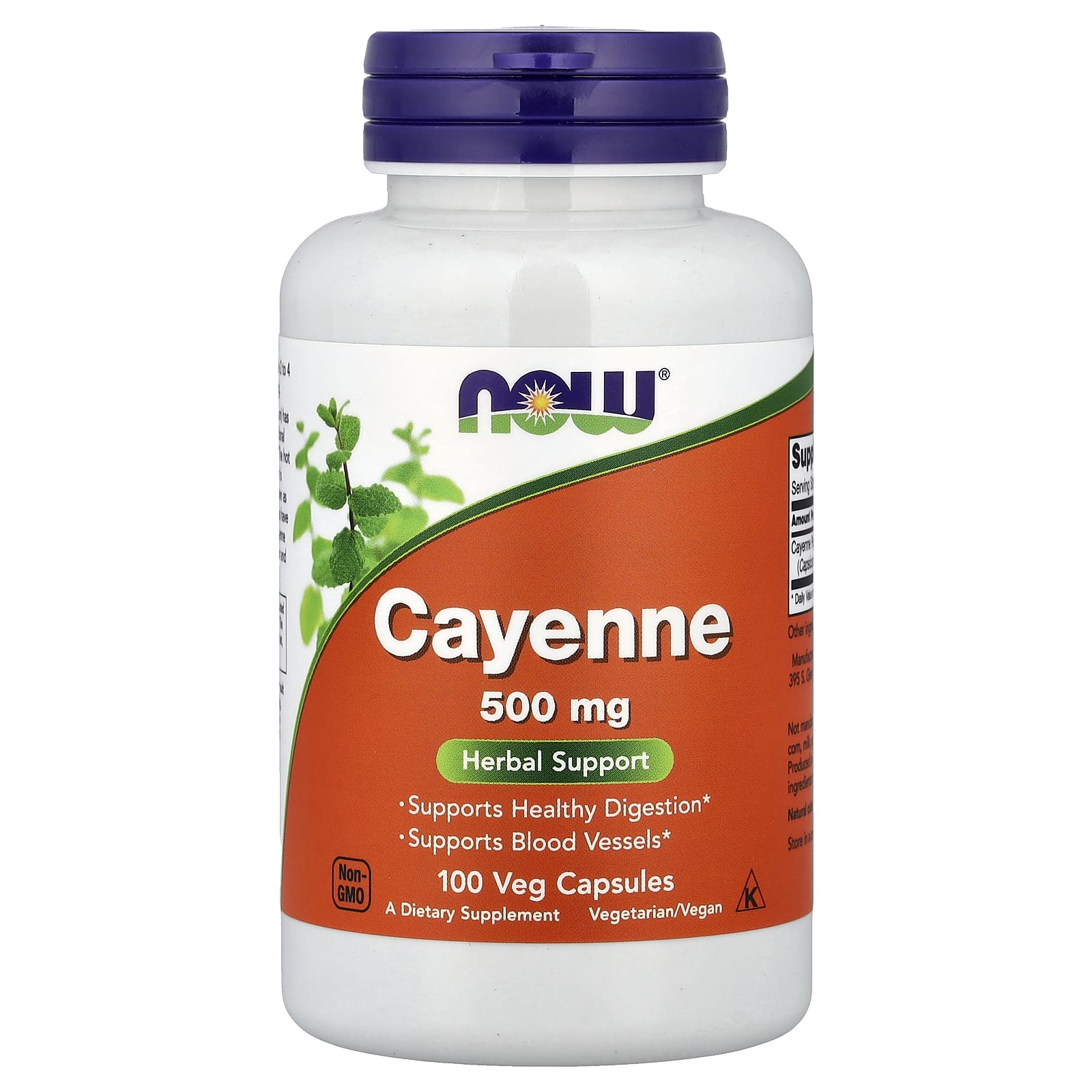 Cayenne 500mg näringsfakta och ingredienser