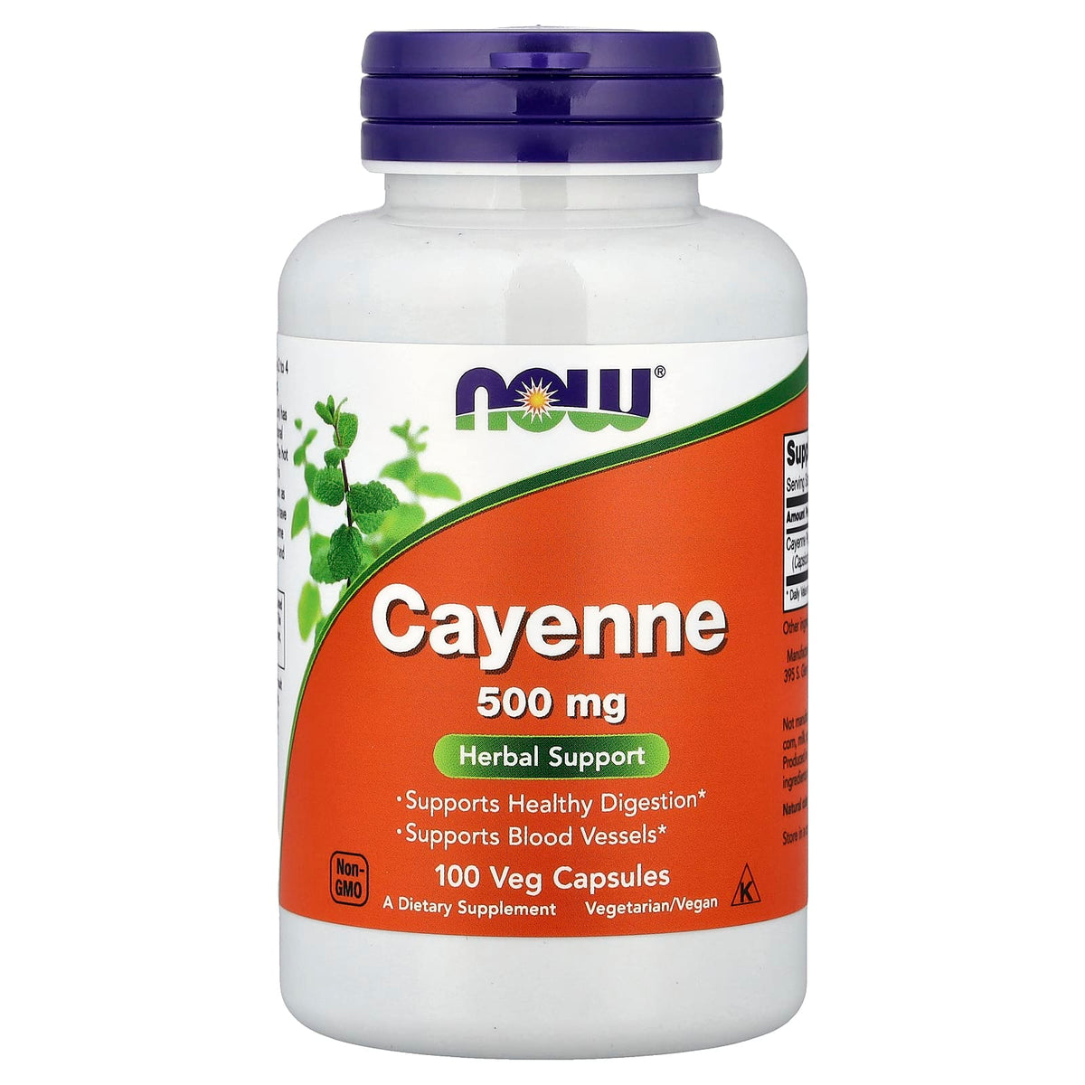 Cayenne 500mg näringsfakta och ingredienser