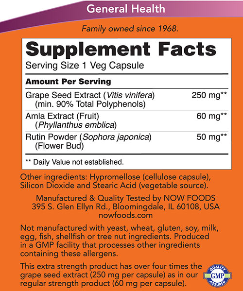 NOW Foods - Grape Seed Extract