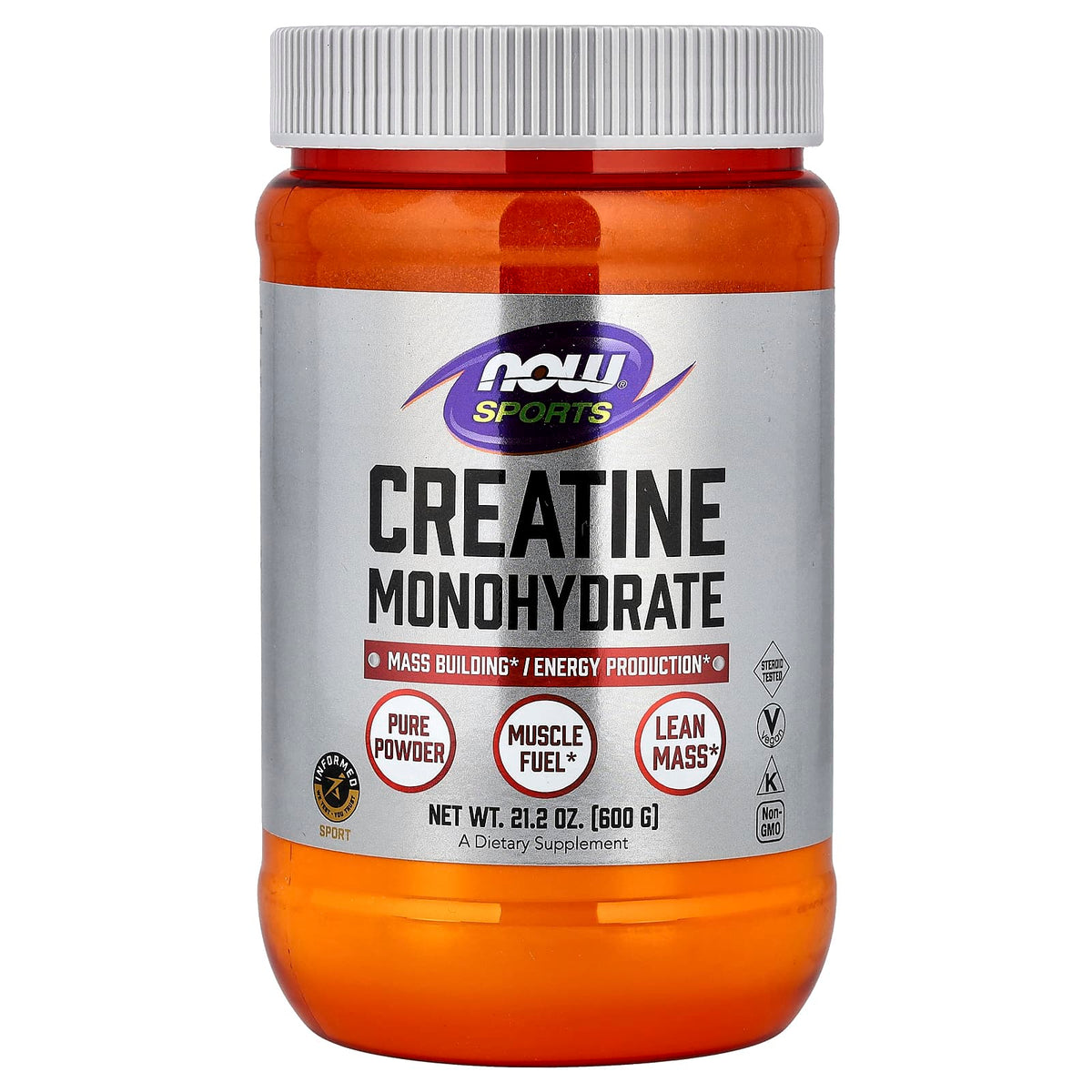 Creatine Monohydrate förpackning öppen