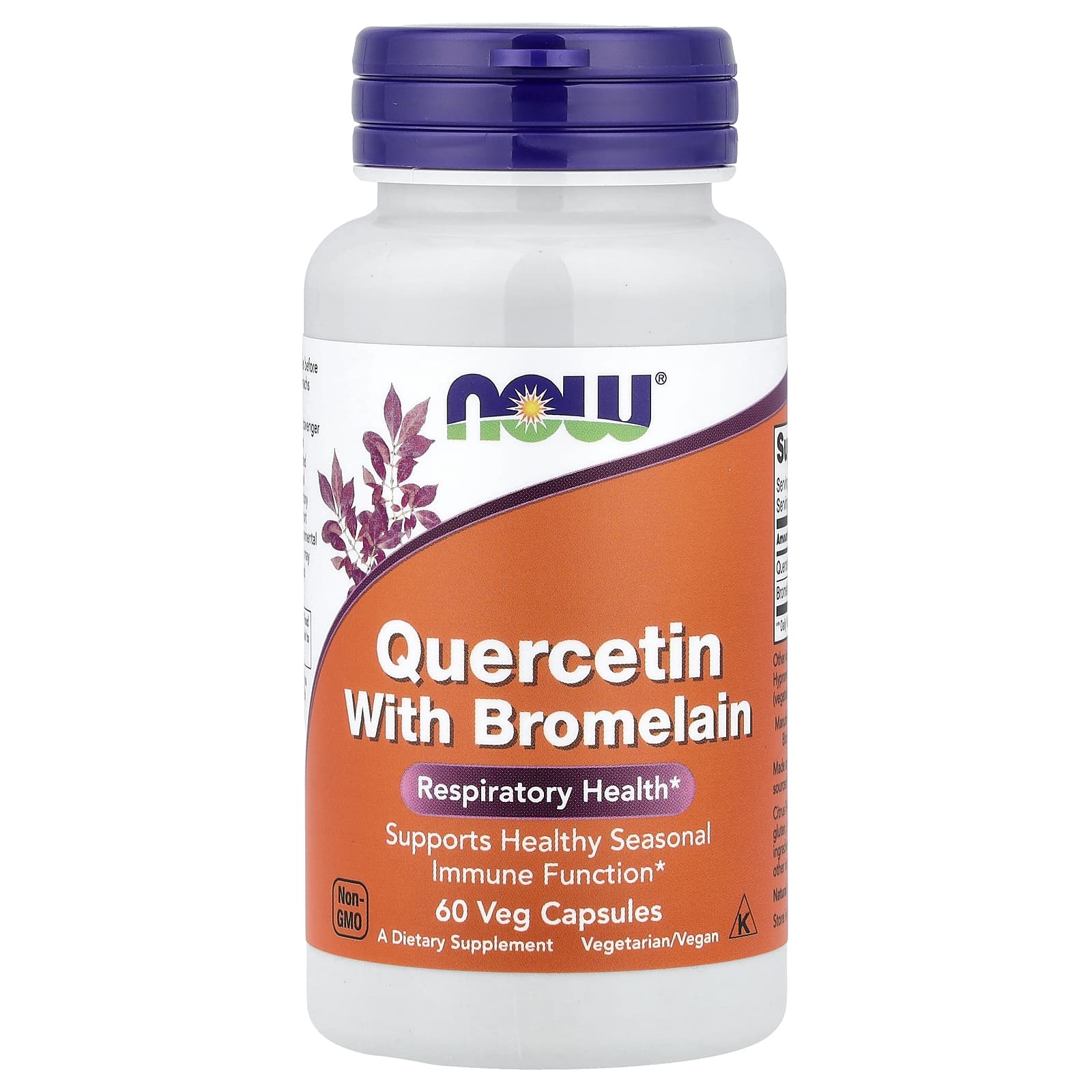 Quercetin med Bromelain förpackning sida