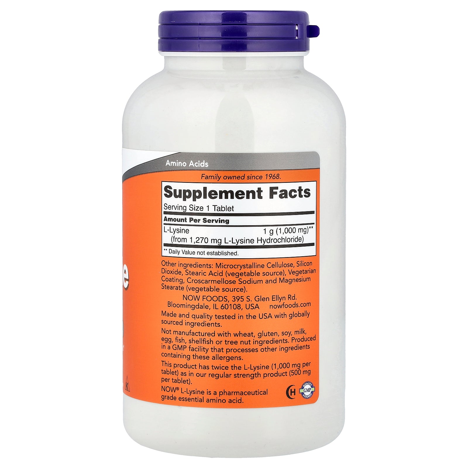 NOW Foods - L-Lysine, 1000mg