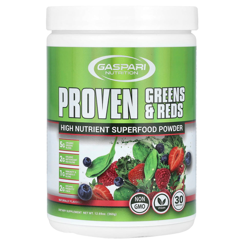 Proven Greens & Reds baksida näringsfakta