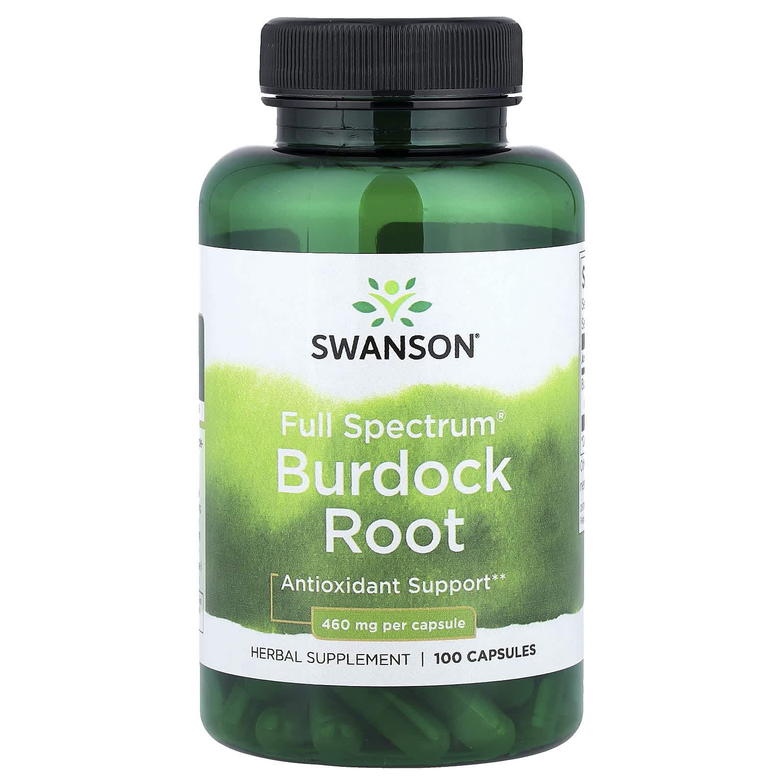 Swanson Full Spectrum Burdock Root baksida