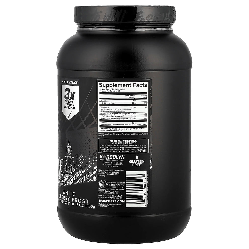 Karbolyn Hydrate näringsfakta etikett
