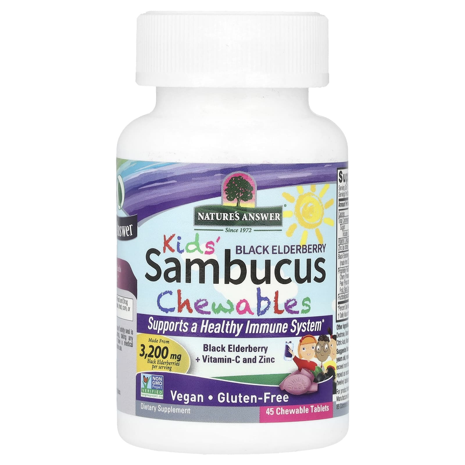 Nature's Answer Kids' Sambucus ingredienser lista