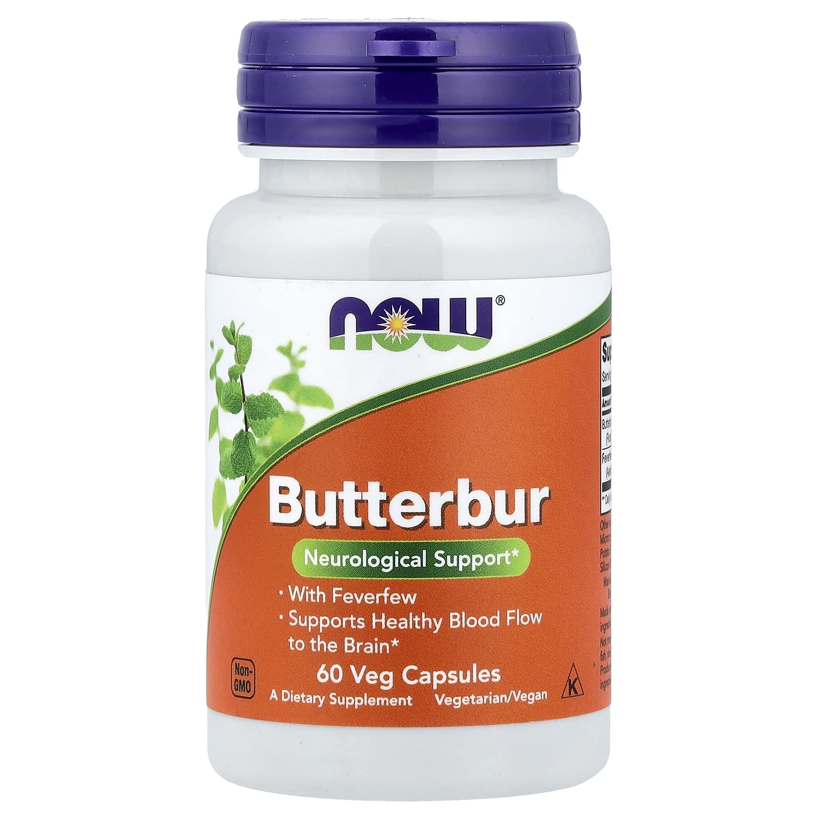 Butterbur förpackning öppen