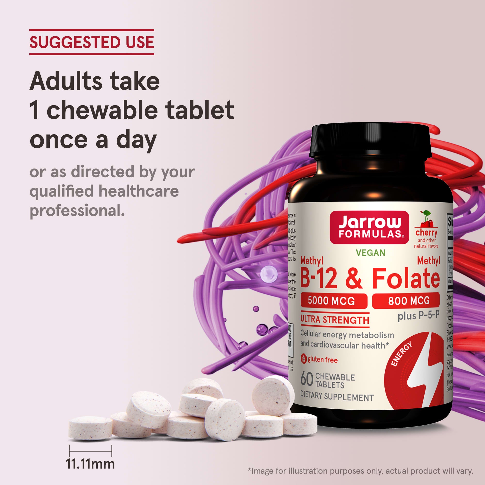 Methyl B-12 & Methyl Folate etikett varningstexter