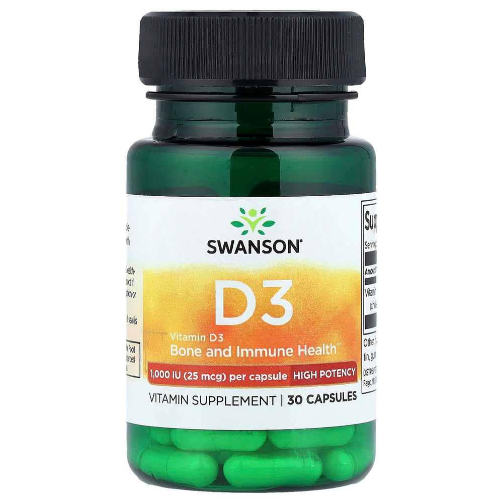 Vitamin D3 – 1000 IE lagrings- & varningstext