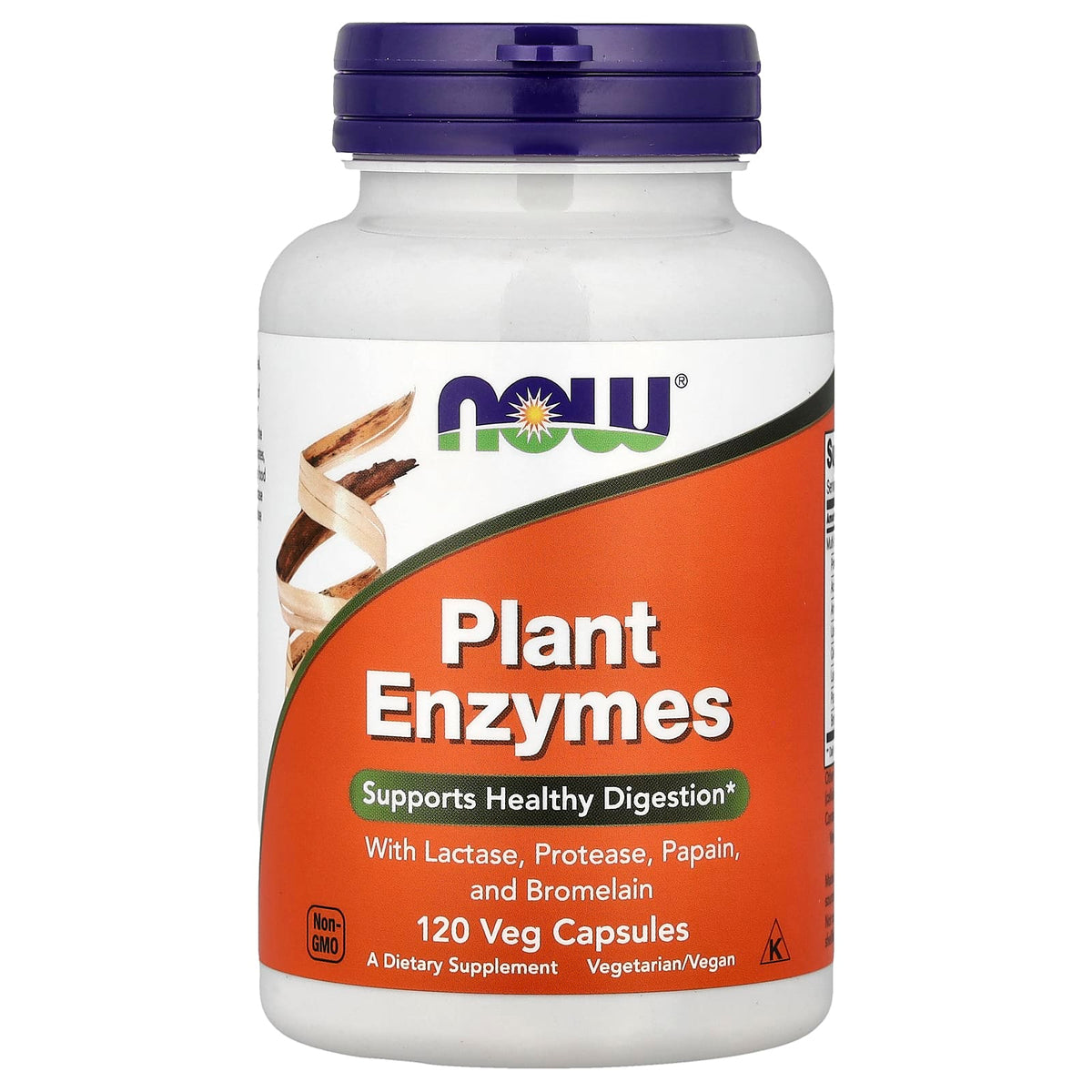 Plant Enzymes baksida med näringsfakta