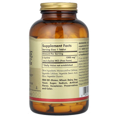 Solgar L-Lysine ingredienser lista