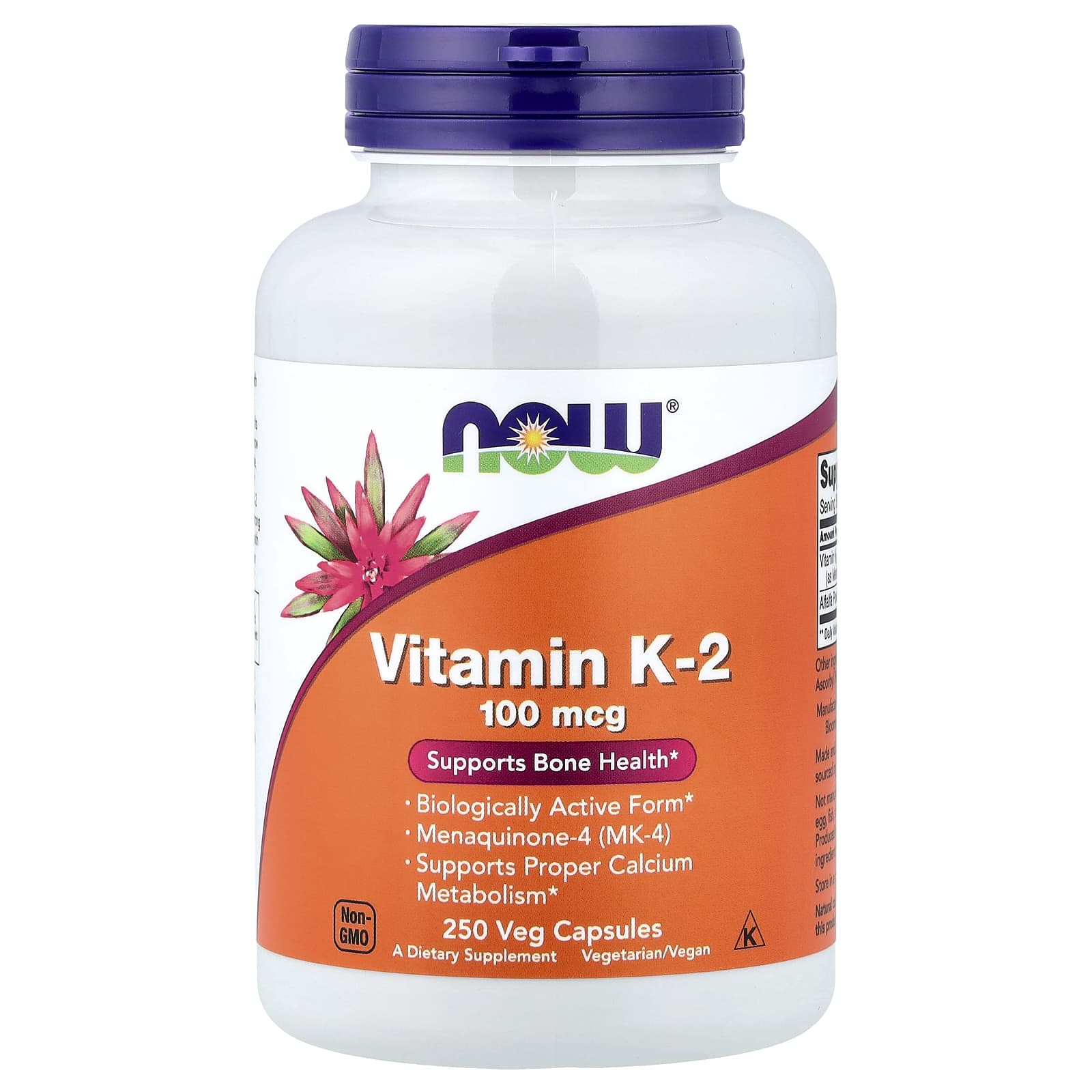 Vitamin K2 – Menakinon-4 baksida näringsfakta