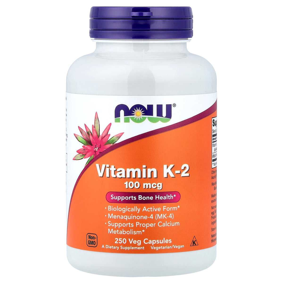 Vitamin K2 – Menakinon-4 baksida näringsfakta
