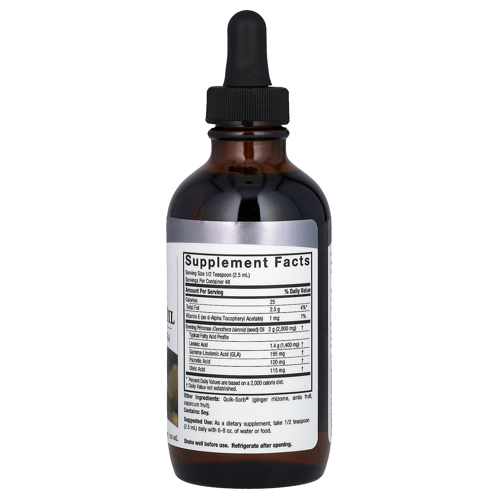 Nature's Answer Evening Primrose Oil näringsfakta