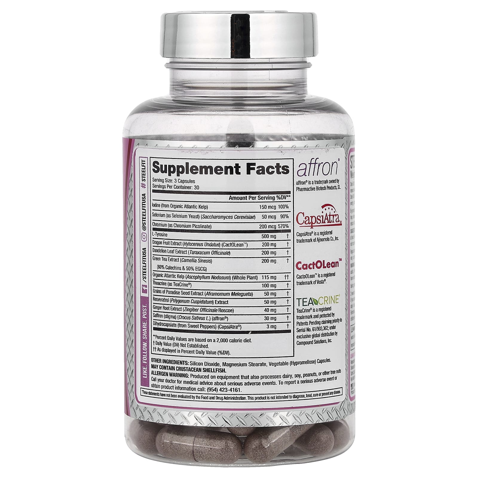 SteelFit - Steel Slim - 90 kapselia