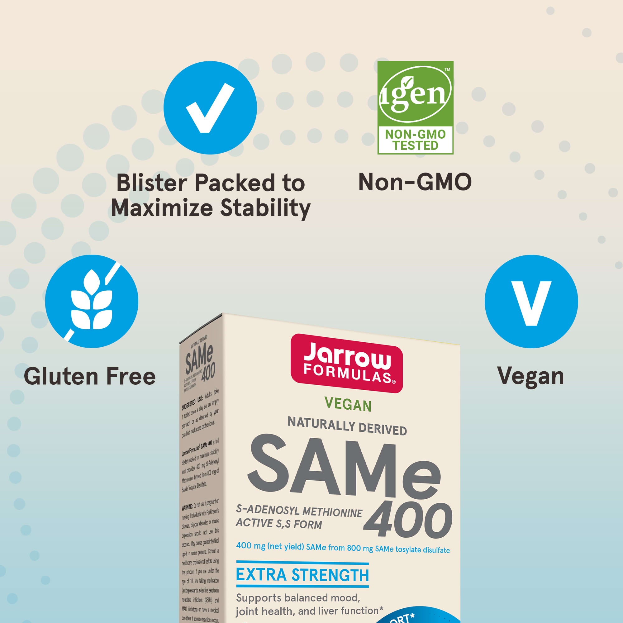 Jarrow Formulas - Natural SAMe Full Potency 400
