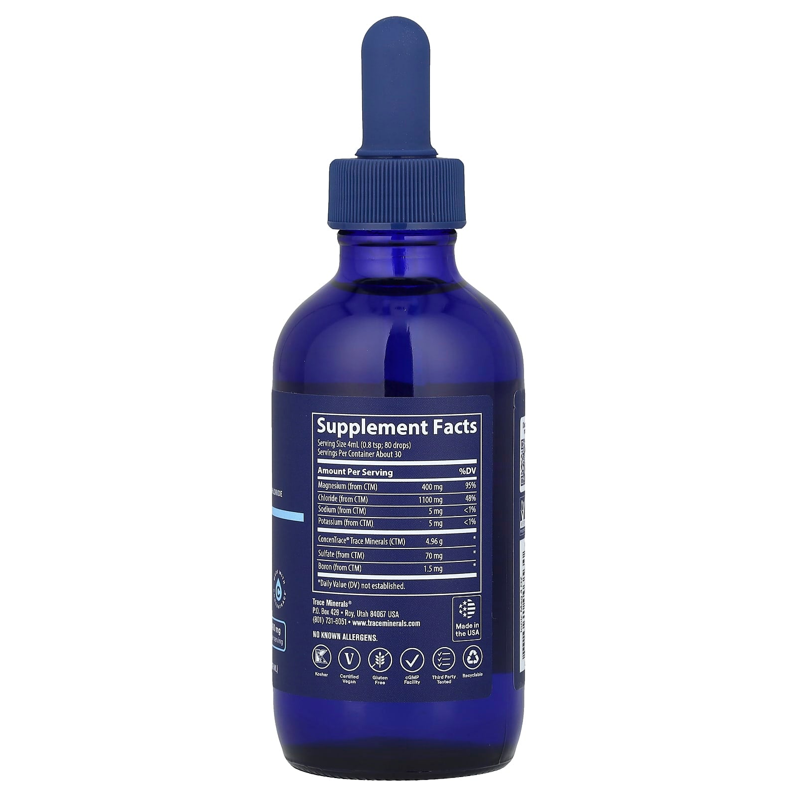 Ionic Magnesium ingredienser och bruksanvisning