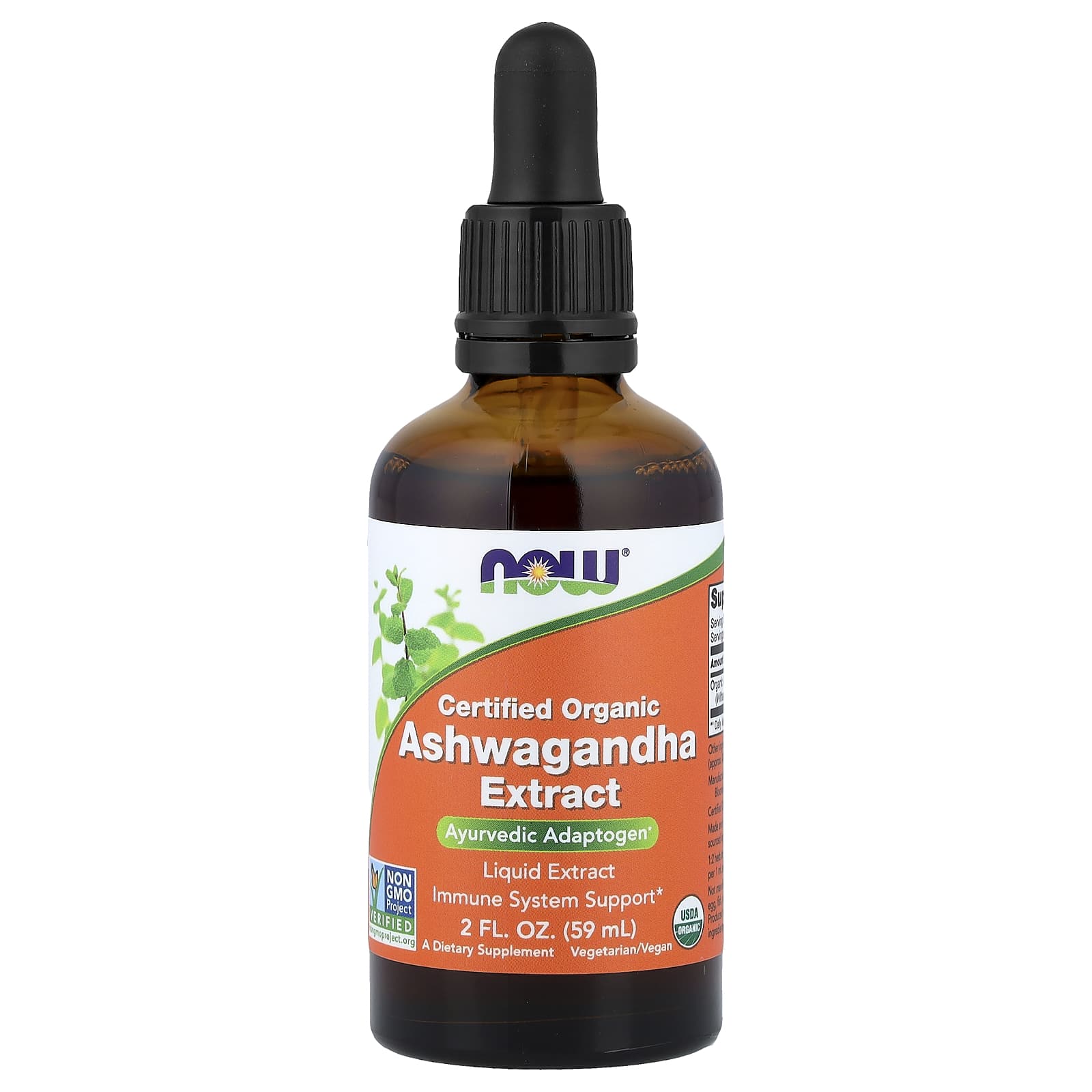 Ashwagandha Extract Liquid baksida näringsfakta