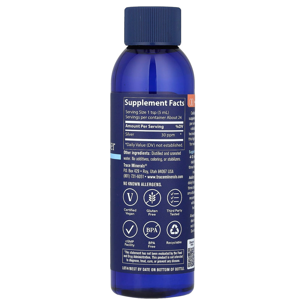 Trace Colloidal Silver ingredienser och dosering