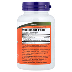 NOW Foods - Saccharomyces Boulardii ingredienser