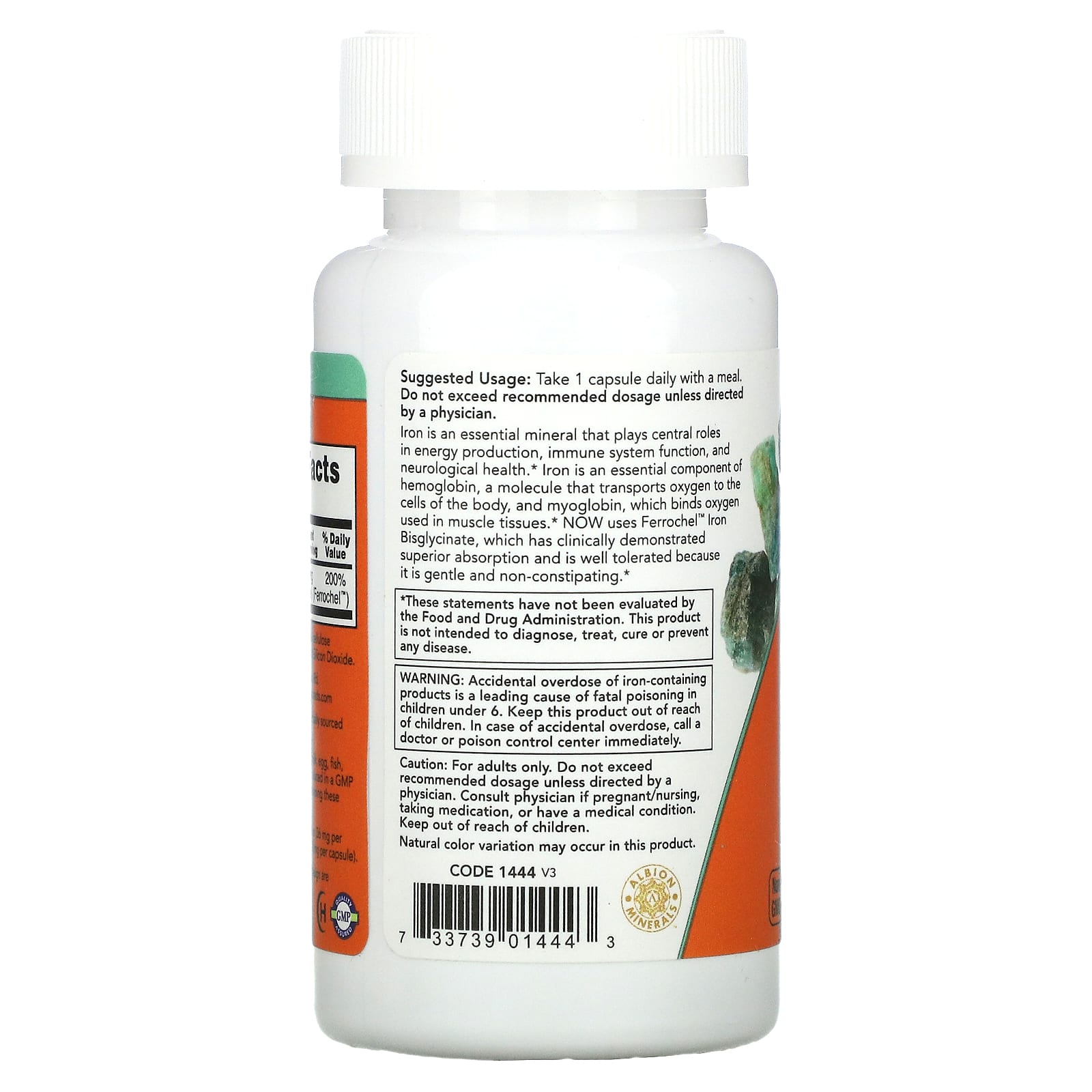 Now Foods - Iron, 18mg - 120 Vcaps
